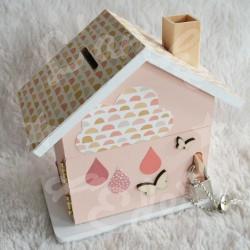 Tirelire licorne et arc en ciel personnalisée pour enfant ou cadeau de naissance