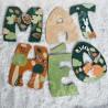 Prénom en bois pour décoration de chambre d'enfant ou cadeau de naissance avec animaux de la foret
