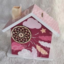 Tirelire Attrape rêves personnalisée au prénom de l'enfant