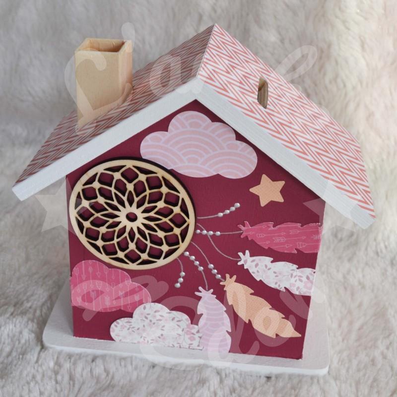 Tirelire Attrape rêves personnalisée au prénom de l'enfant