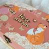 Boite à souvenirs de naissance personnalisée décoration renarde boheme