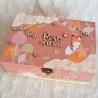 Boite à souvenirs de naissance personnalisée décoration renarde boheme