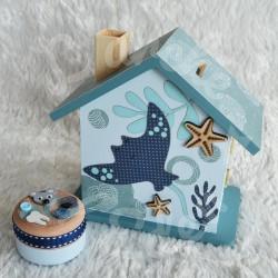 Tirelire raie personnalisée au prénom de l'enfant