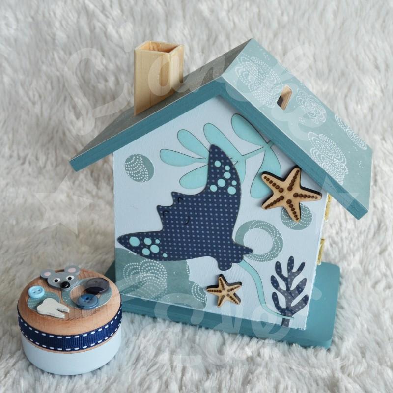 Tirelire raie personnalisée au prénom de l'enfant