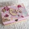 Boite à souvenirs de naissance personnalisée décoration sirene et animaux marin