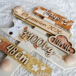 Panneau de naissance personnalisé pour cadeau de naissance original et unique