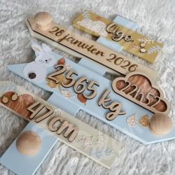 Panneau de naissance personnalisé pour cadeau de naissance original et unique
