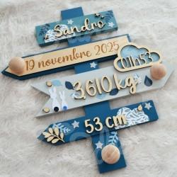 Panneau de naissance personnalisé pour cadeau de naissance original et unique