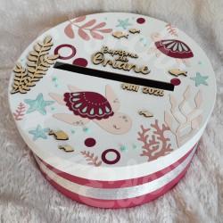 Decoration de bapteme tortue de mer et décore de l'océan