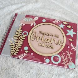 Decoration de bapteme tortue de mer et décore de l'océan