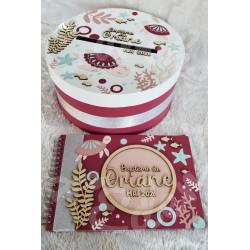 Decoration de bapteme tortue de mer et décore de l'océan