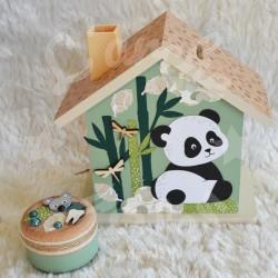 Tirelire panda personnalisée au prénom de l'enfant