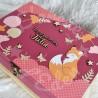 Boite à souvenirs de naissance personnalisée décoration renarde boheme