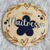 Magnet en bois personnalisé a offrir fleur ou coeur