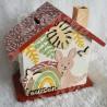 Tirelire personnalisée kangourou décor savane et arc en ciel pour enfant ou cadeau de naissance