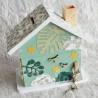 Cadeau de naissance thème Panda, boite à souvenirs personnalisée avec une tirelire et boite a dents