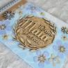 Livre d'or et album photo de bapteme ou anniversaire enfant decor floral et champetre