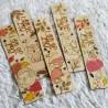 Marque page en bois pour enfant avec renard et feuillage d automne