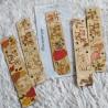 Marque page en bois pour enfant avec renard et feuillage d automne