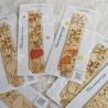 Marque page en bois pour enfant avec renard et feuillage d automne