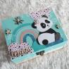 Boite à trésors en bois pour souvenirs d enfant décor Panda