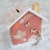 Tirelire renard et decor boho en bois pour enfant a personnaliser