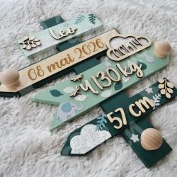 Panneau de naissance personnalisé pour cadeau de naissance original et unique