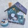 Tirelire bebe elephant et sa maman en bois pour enfant a personnaliser