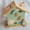 Cadeau de naissance Herisson et feuille d automne composé d'une tirelire, d'une boite à dents et d'une boite a trésors