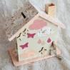 Tirelire oiseau et arc en ciel en bois pour enfant a personnaliser