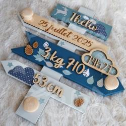 Panneau de naissance personnalisé pour cadeau de naissance original et unique