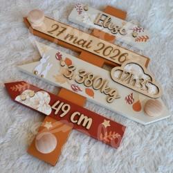 Panneau de naissance personnalisé pour cadeau de naissance original et unique