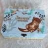 Boite à souvenirs de naissance personnalisée décoration Loutre et algues colorées