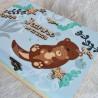 Boite à souvenirs de naissance personnalisée décoration Loutre et algues colorées