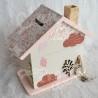 Tirelire renard et feuillage d automne pour enfant a personnaliser