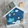 Tirelire renard et feuillage d automne pour enfant a personnaliser