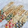 Marque page en bois pour enfant avec sirène, tortue, hippocampe ou pieuvre en paillettes