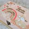 Boite à souvenirs de naissance personnalisée décoration faon et envolée de papillons