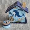 Tirelire baleine et corail en bois pour enfant a personnaliser