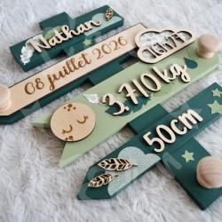 Panneau de naissance personnalisé pour cadeau de naissance original et unique