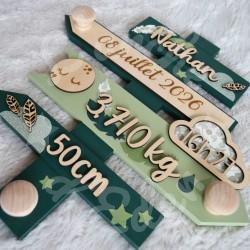 Panneau de naissance personnalisé pour cadeau de naissance original et unique