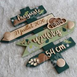 Panneau de naissance personnalisé pour cadeau de naissance original et unique
