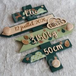 Panneau de naissance personnalisé pour cadeau de naissance original et unique