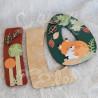 Prénom en bois pour décoration de chambre d'enfant ou cadeau de naissance avec animaux de la foret