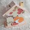 Tirelire renard et feuillage d automne pour enfant a personnaliser