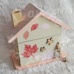 Tirelire renard et feuillage d automne pour enfant a personnaliser