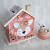 Tirelire biche ou faon personnalisée pour enfant ou cadeau de naissance